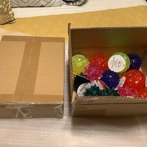 Vibrant Decorative rubber Ball Collection balls (2 boxes of 12)